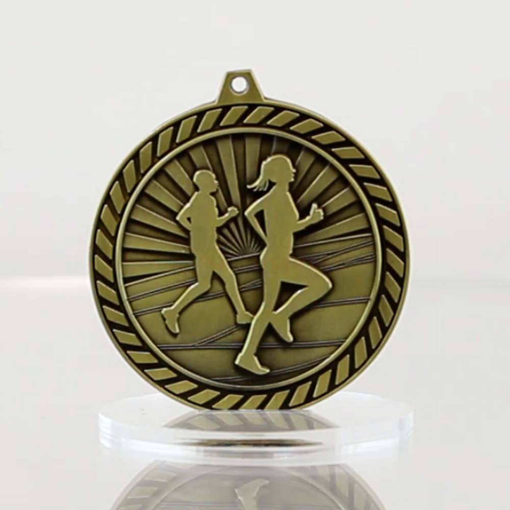 Venture Cross Country Medal Gold 60mm
