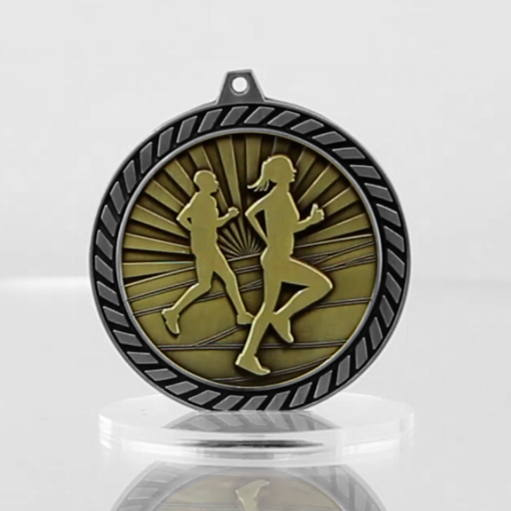 Venture Cross Country Medal Silver 60mm