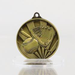 Sunrise Baseball Medal 50mm Gold