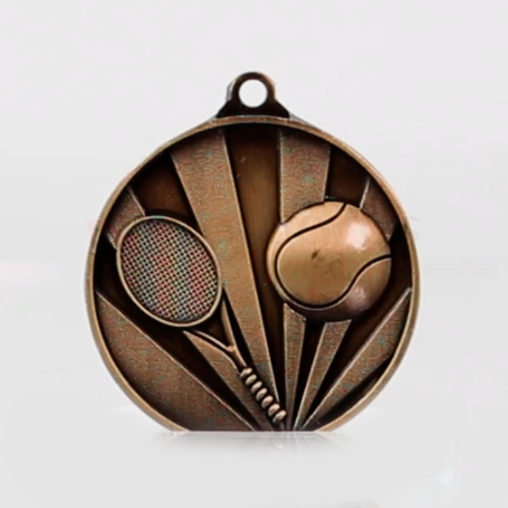 Sunrise Tennis Medal 50mm Bronze