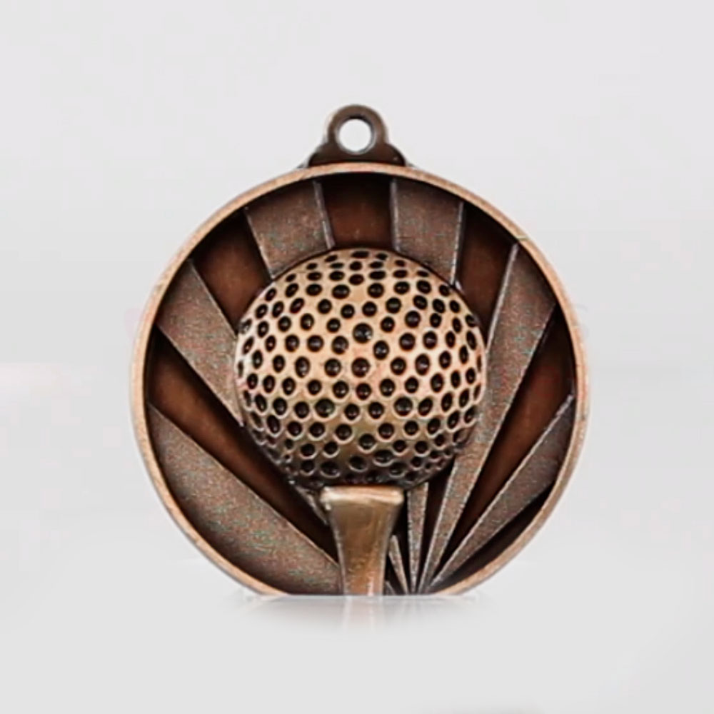 Sunrise Golf Medal 50mm Bronze
