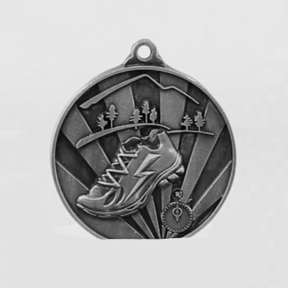 Sunrise Cross Country Medal 50mm Silver
