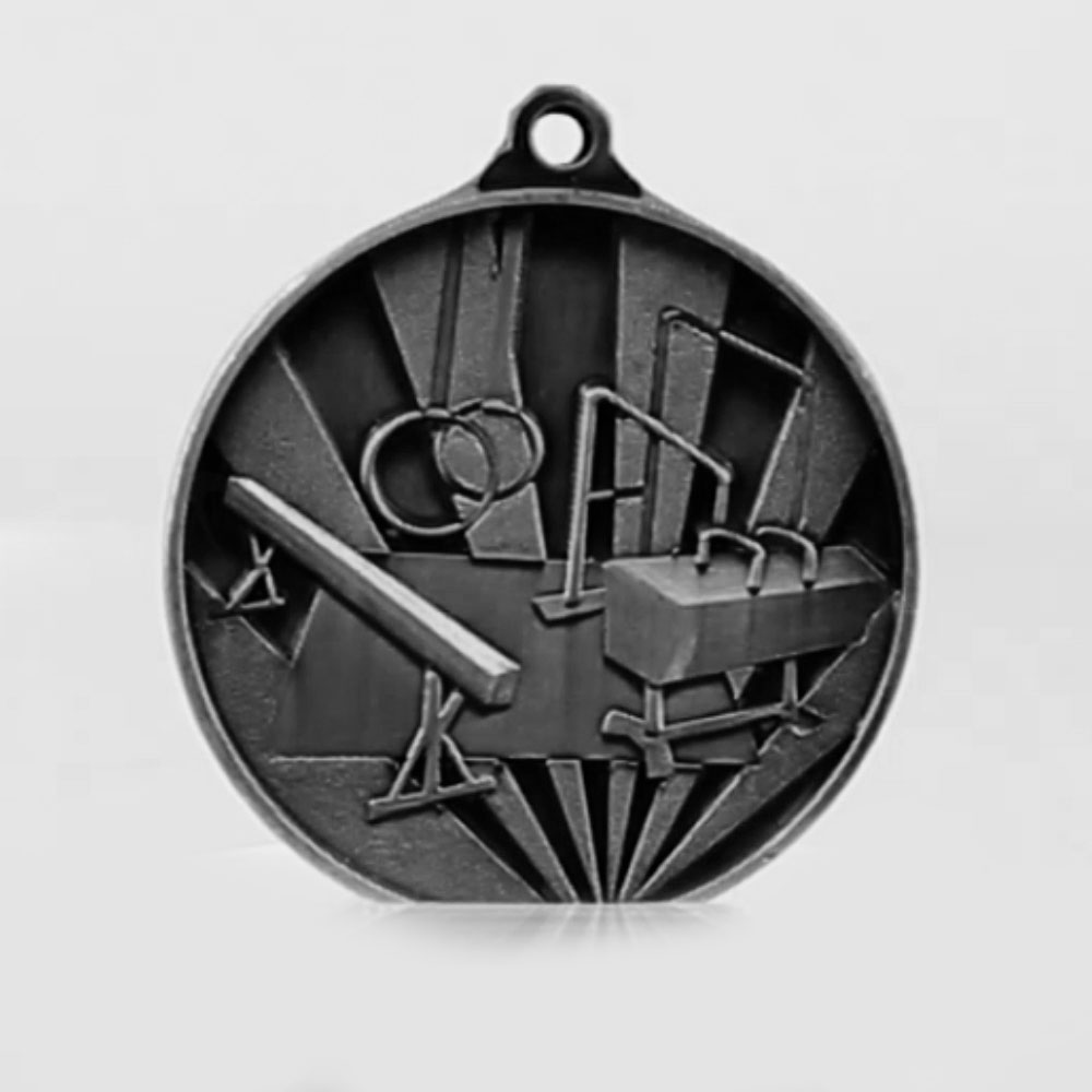 Sunrise Gymnastics Medal 50mm Silver