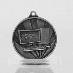 Sunrise Computer Medal 50mm Silver