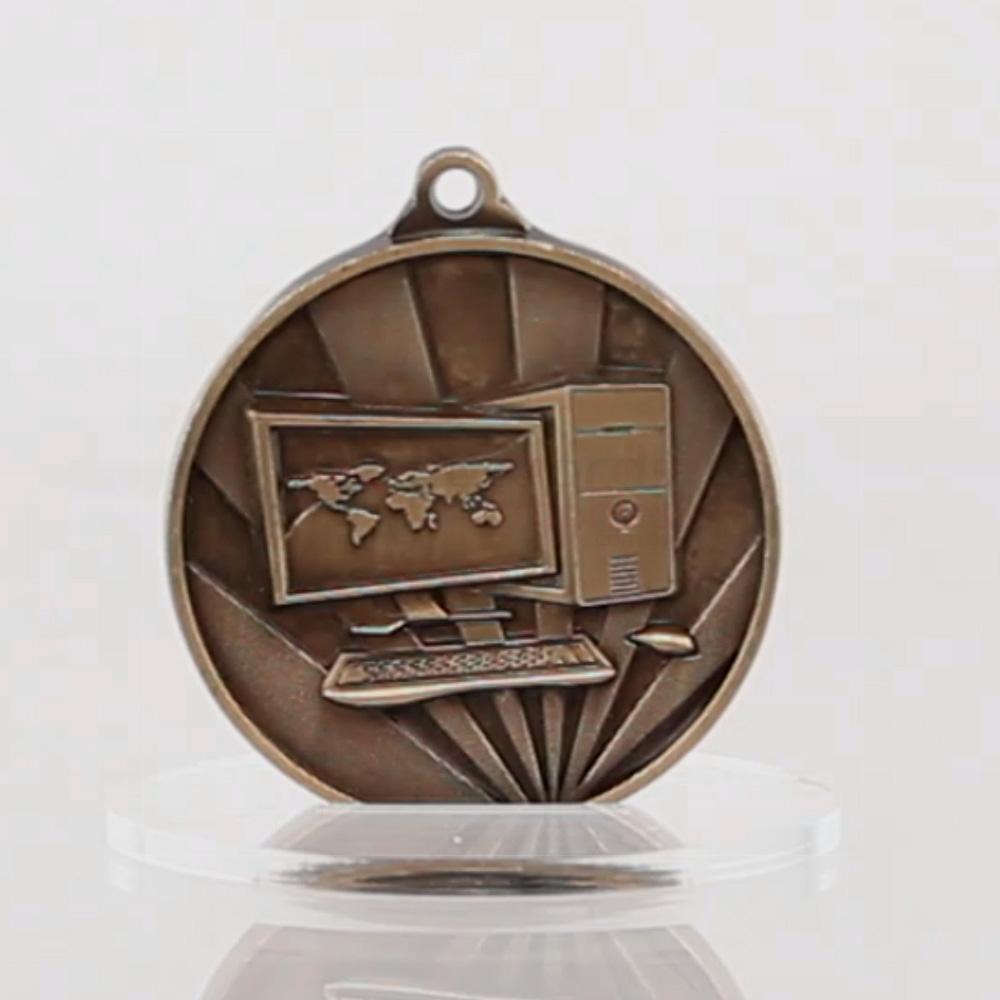Sunrise Computer Medal 50mm Bronze