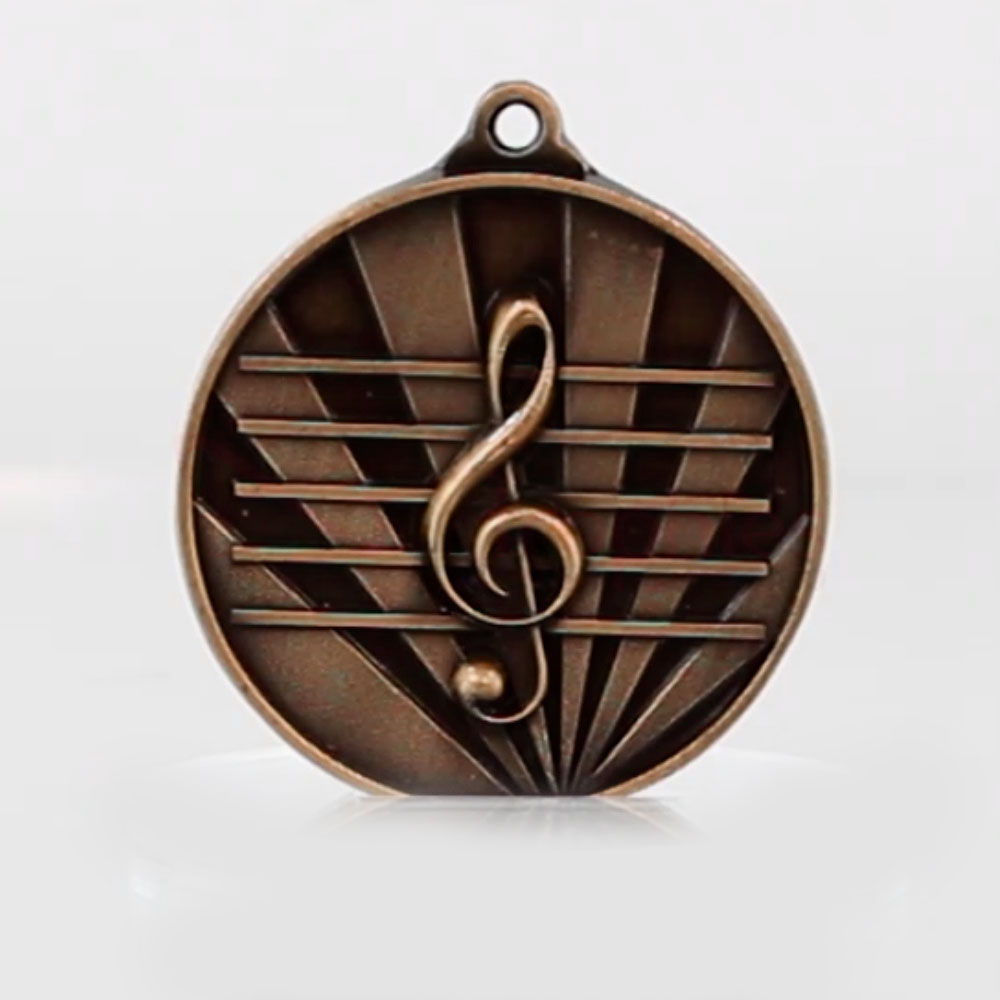 Sunrise Music Medal 50mm Bronze