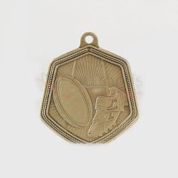Rugby Falcon Medal Gold 65mm