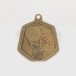 Basketball Falcon Medal Gold 65mm