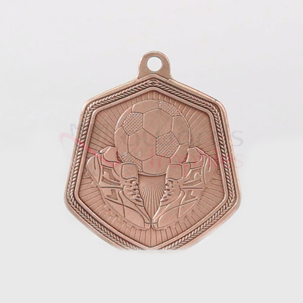 Soccer Falcon Medal Bronze 65mm