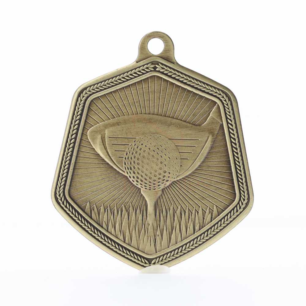 Golf Falcon Medal Gold 65mm