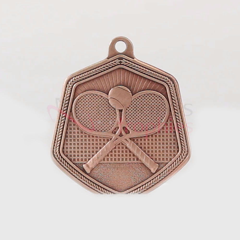 Tennis Falcon Medal Bronze 65mm