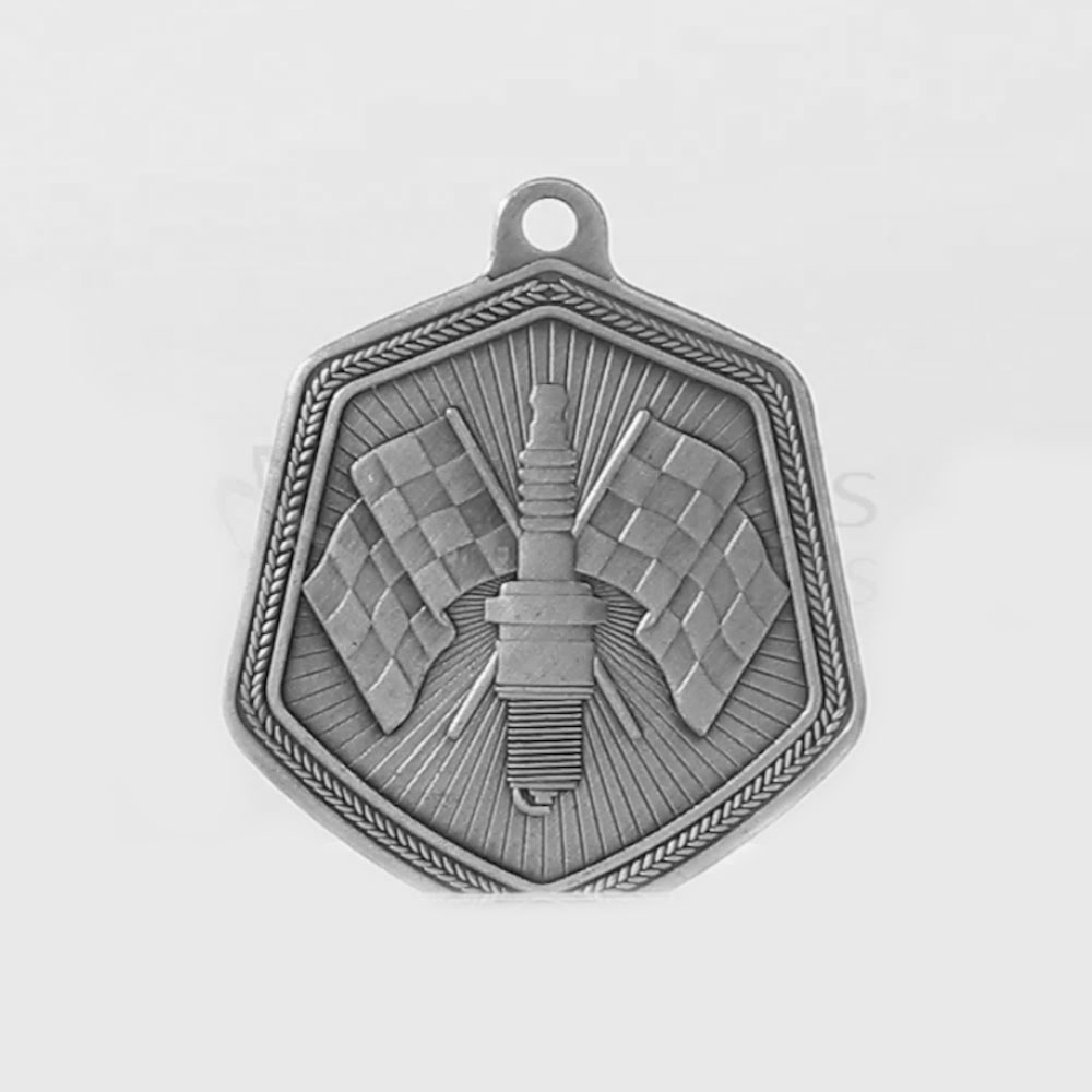 Motorsport Falcon Medal Silver 65mm