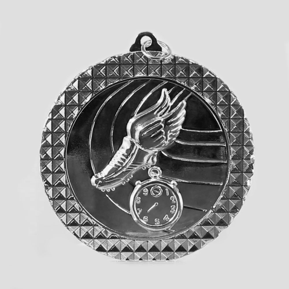 Athletics Facet Medal Silver 70mm