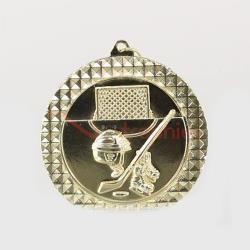 Ice Hockey Facet Medal Gold 70mm