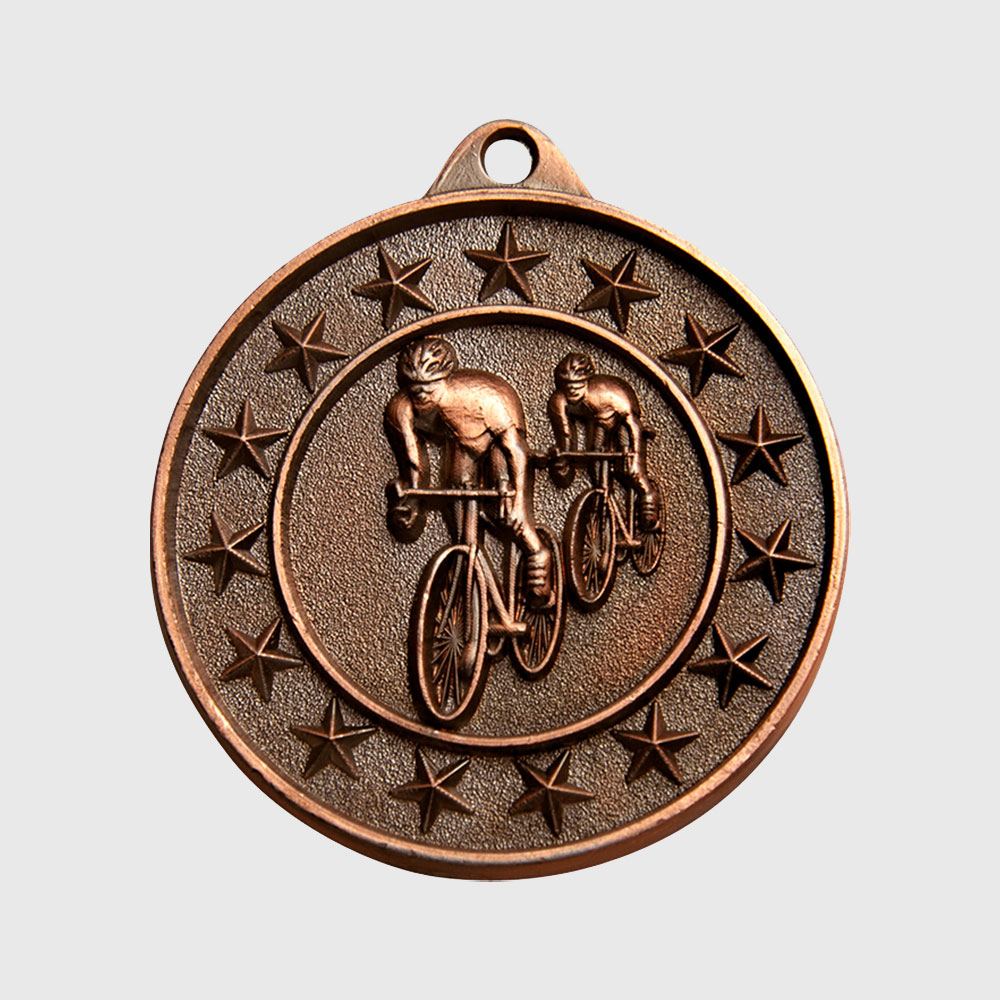 Cycling Starry Medal Bronze 50mm