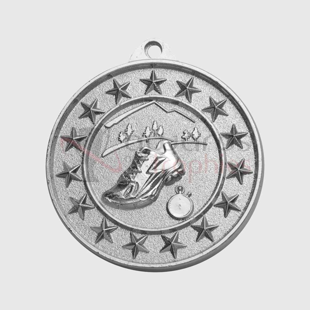 Cross Country Starry Medal Silver 50mm