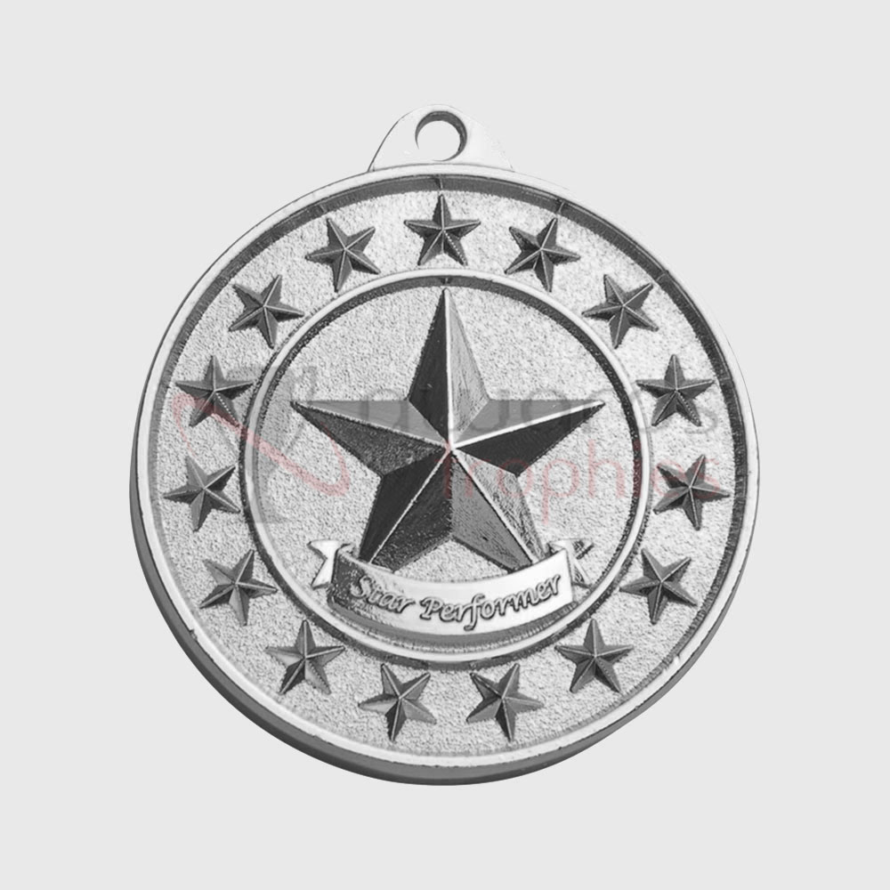 Star Performer Starry Medal Silver 50mm