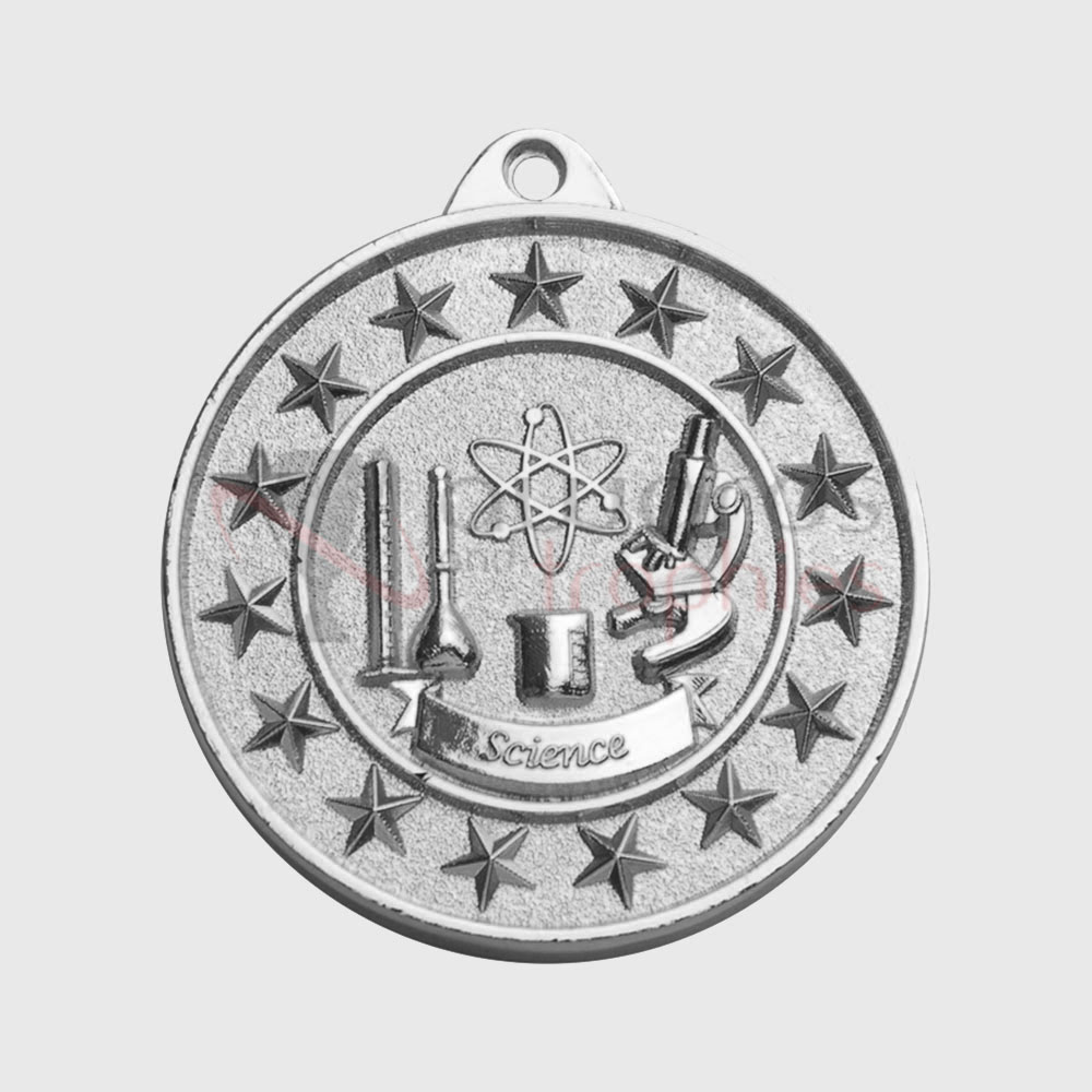 Science Starry Medal Silver 50mm