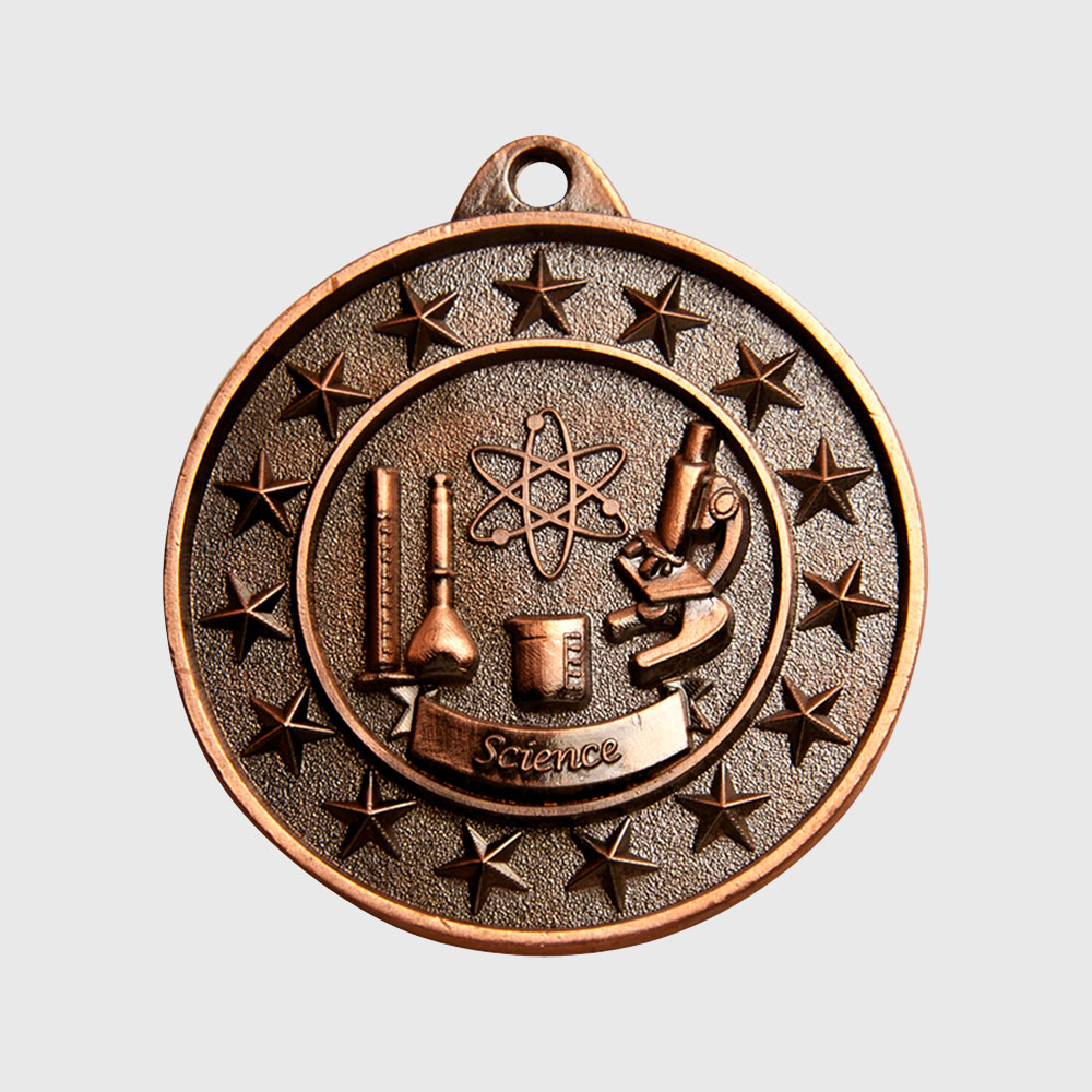 Science Starry Medal Bronze 50mm