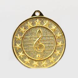 Music Starry Medal Gold 50mm