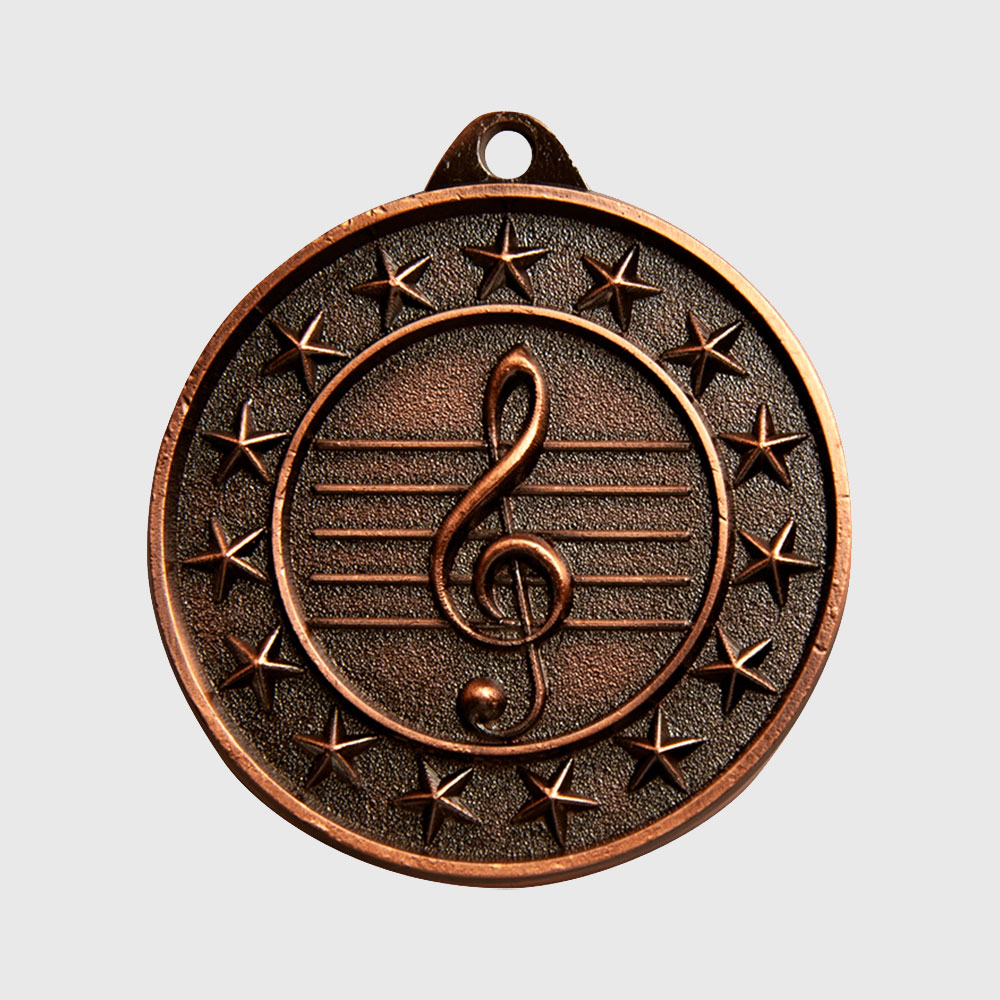 Music Starry Medal Bronze 50mm