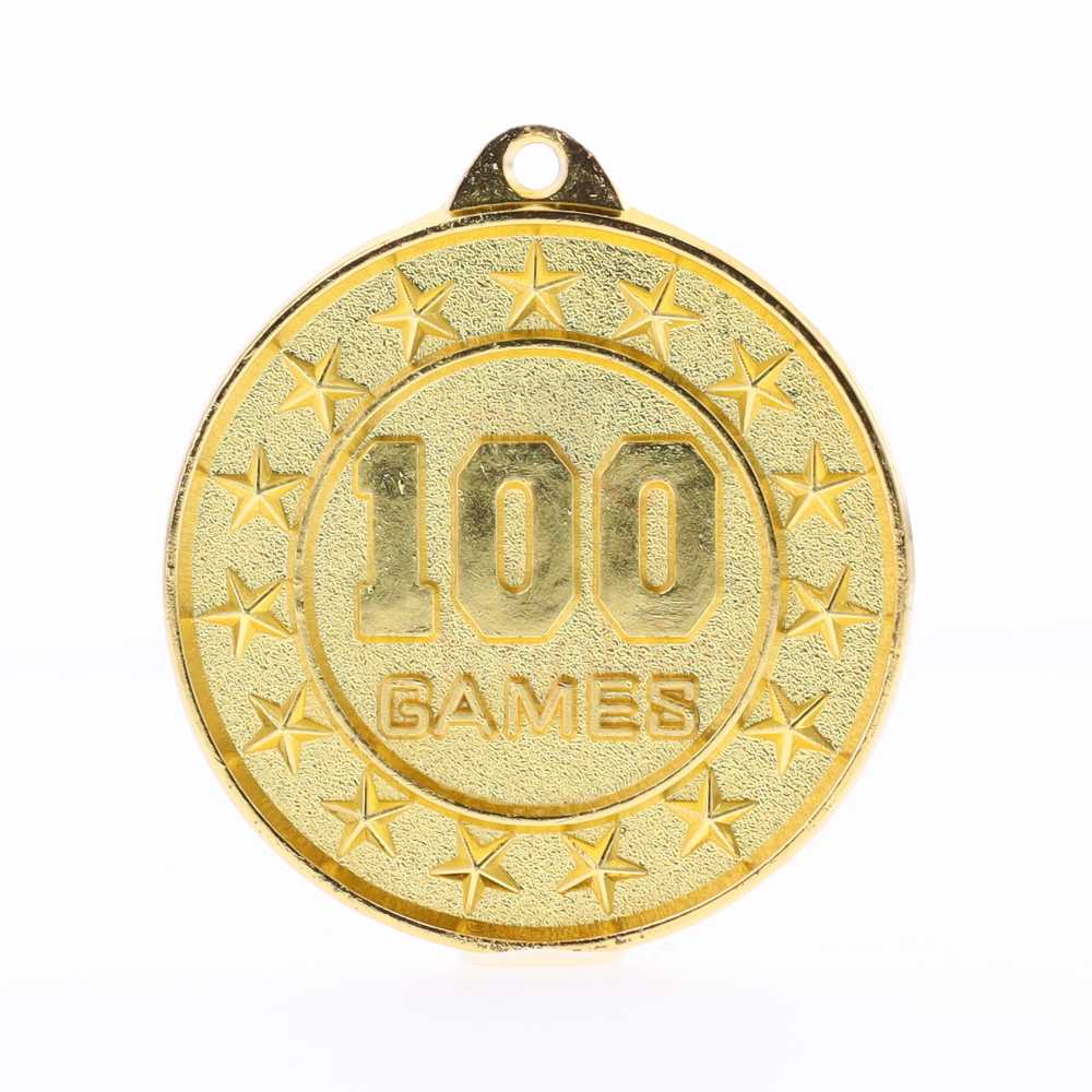 100 Games Starry Medal Gold 50mm