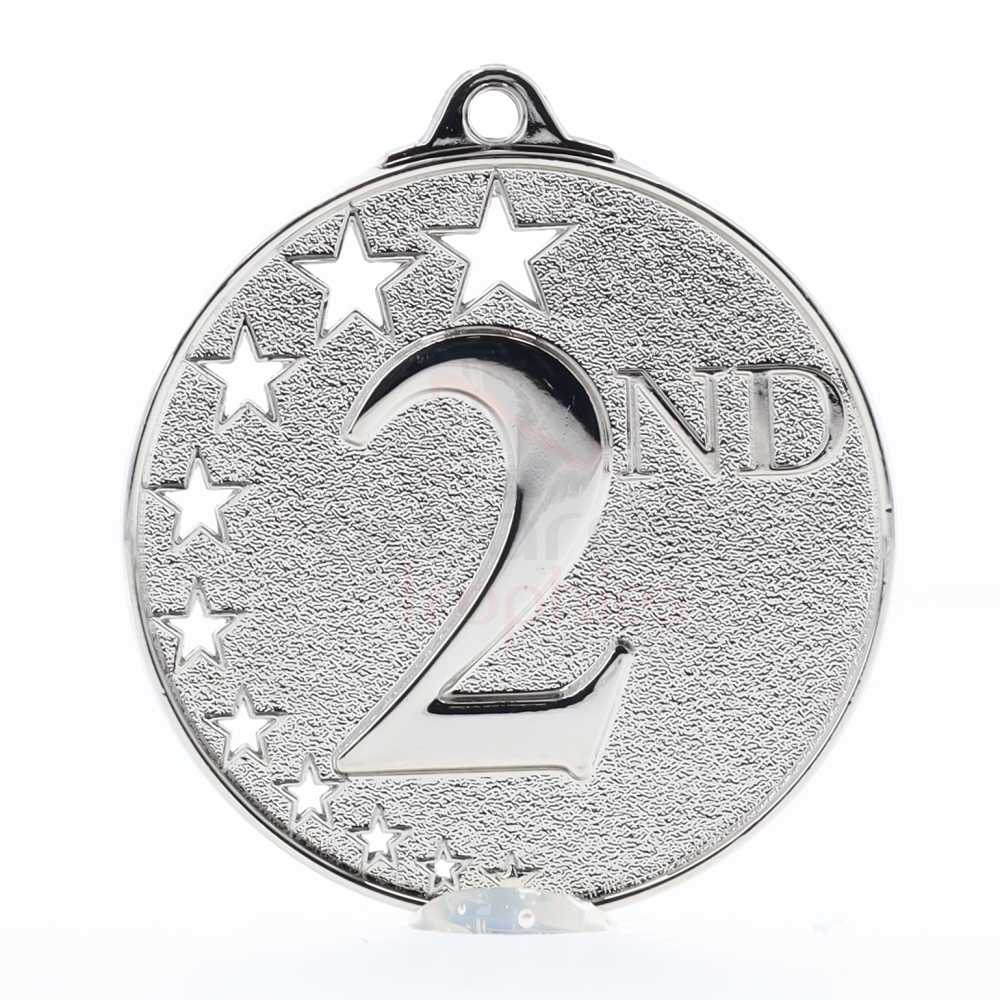 Star Medal Second Place Silver 50mm