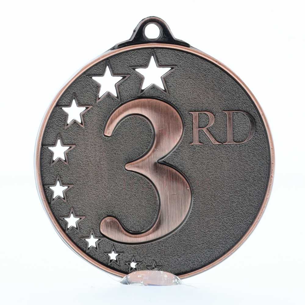 Star Medal Third Place Bronze 50mm