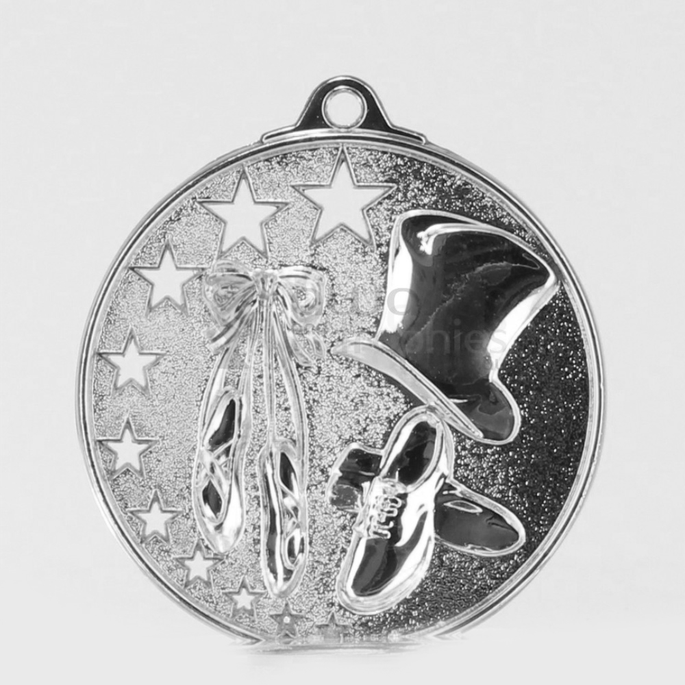 Star Dance Medal 52mm Silver