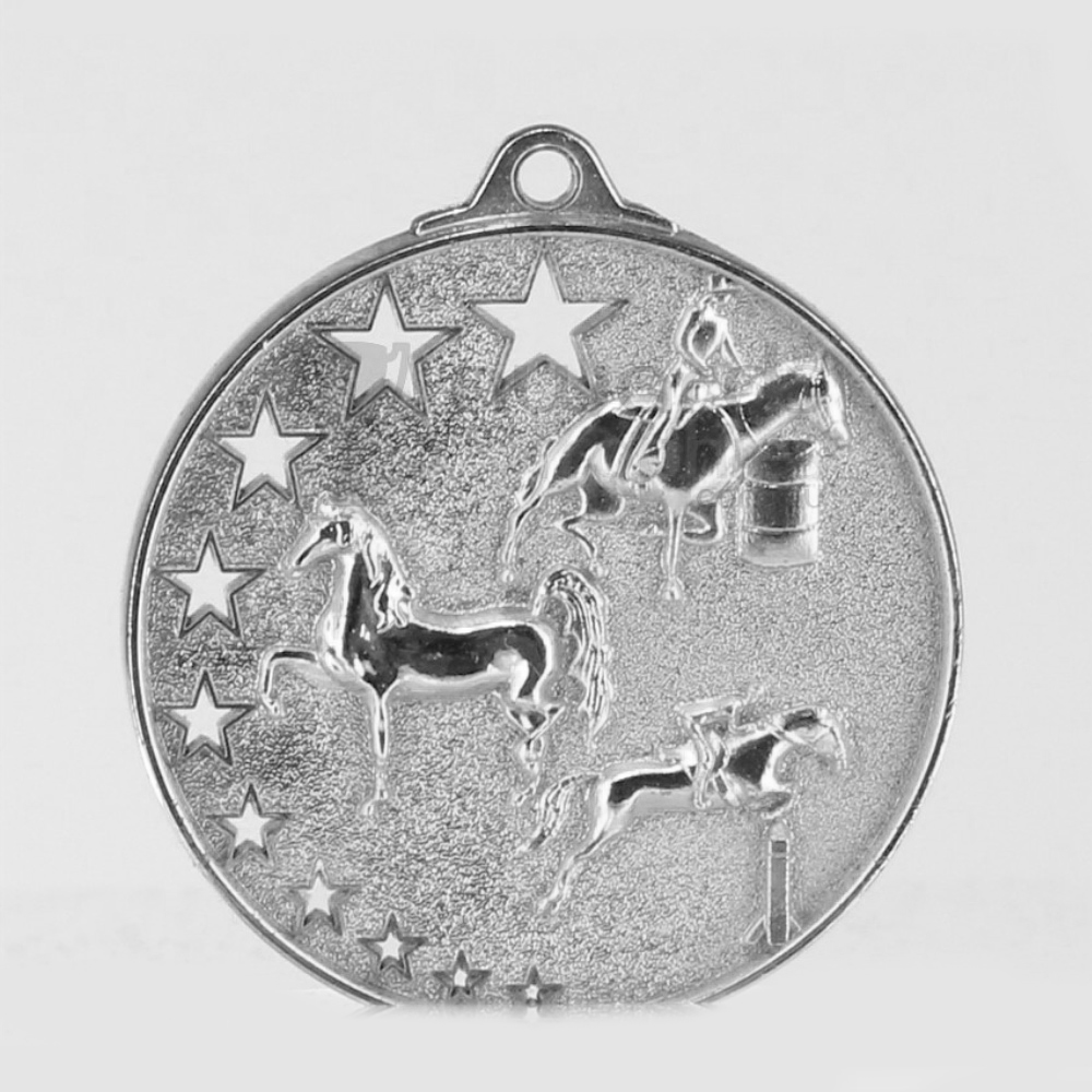 Star Equestrian Medal 52mm Silver