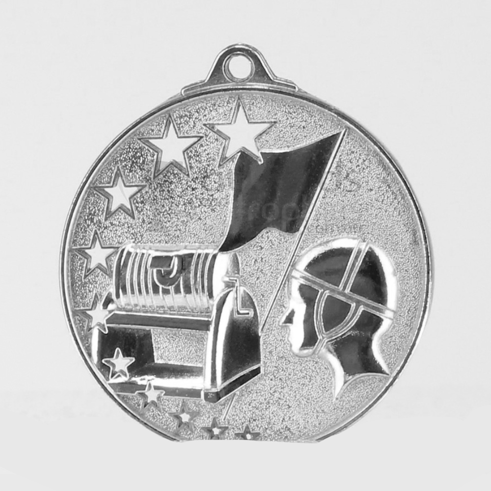 Star Life Saving Medal Gold 52mm Silver