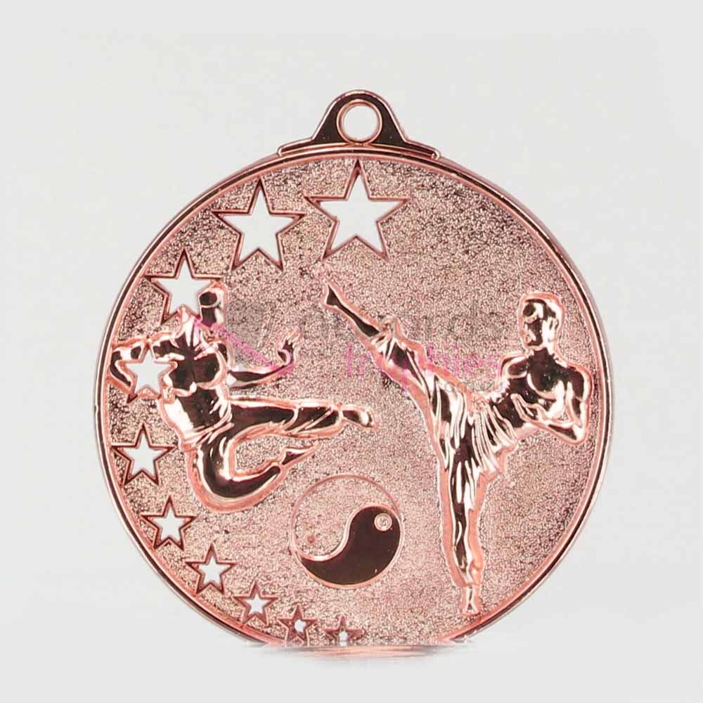 Star Karate Medal 52mm Bronze