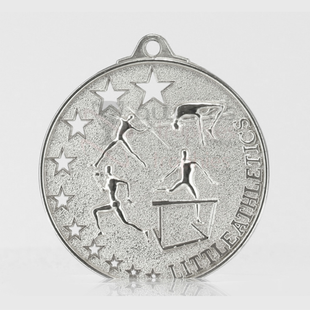 Star Little Athletics Medal 52mm Silver