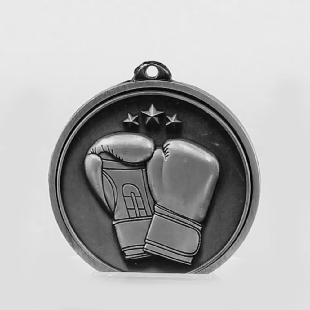 Triumph Boxing Medal 55mm Silver