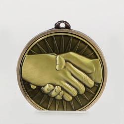 Triumph Handshake Medal 55mm Gold