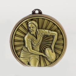Triumph Rugby Female Medal 55mm Gold