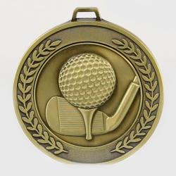 Heavyweight Golf Medal 70mm Gold