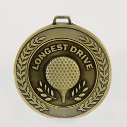 Heavyweight Longest Drive Medal 70mm Gold