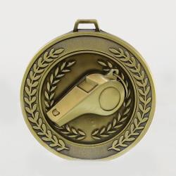 Heavyweight Whistle Medal 70mm Gold
