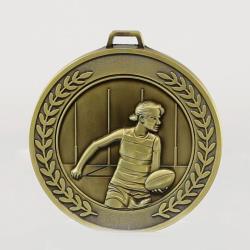 Heavyweight AFL Female Medal 70mm Gold