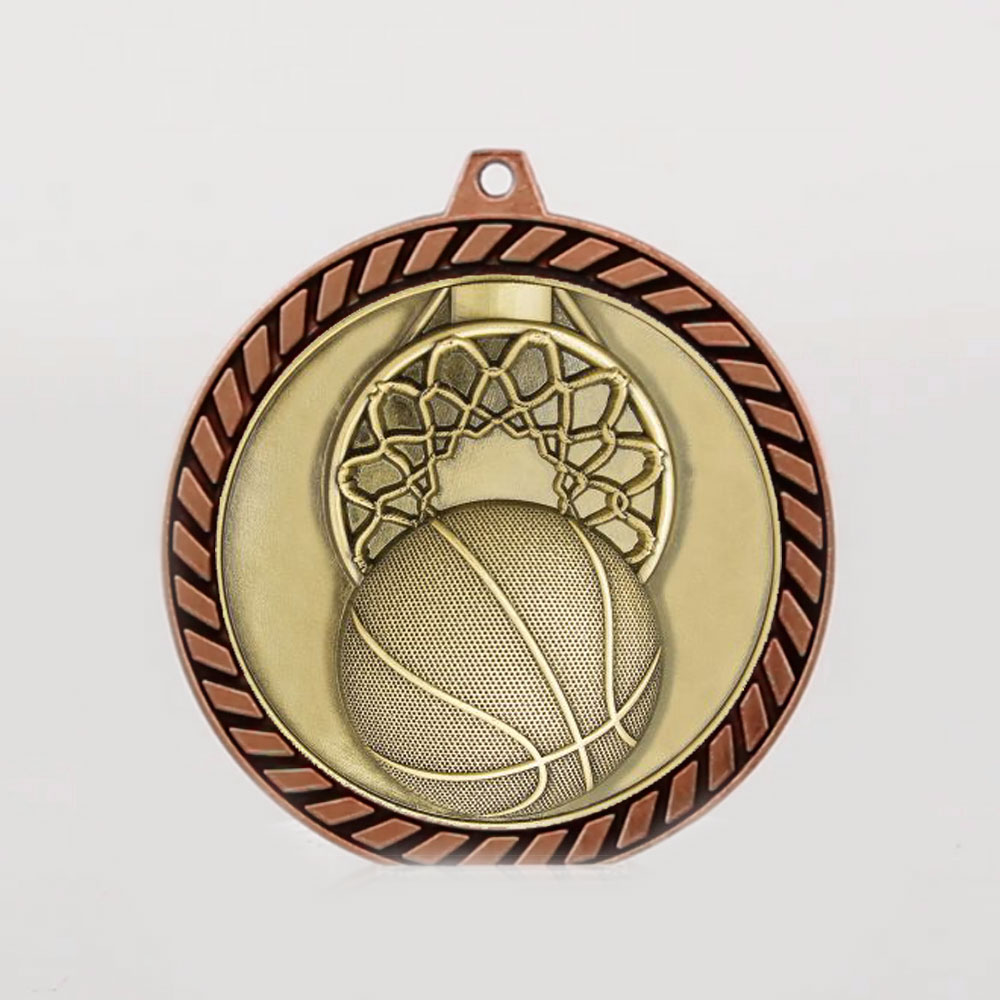 Venture Basketball Medal Bronze 60mm