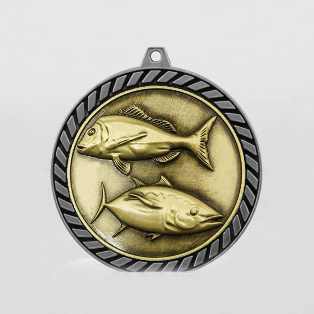 Venture Fishing Medal Silver 60mm