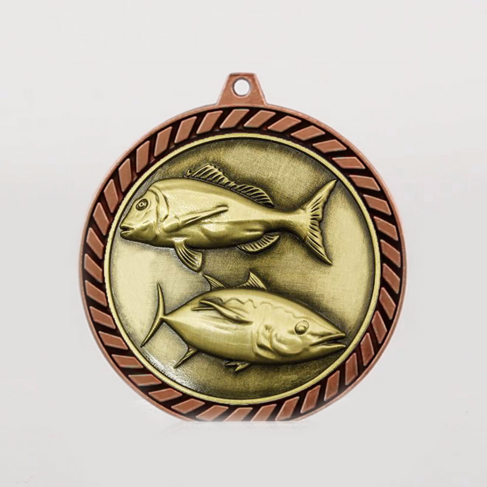 Venture Fishing Medal Bronze 60mm