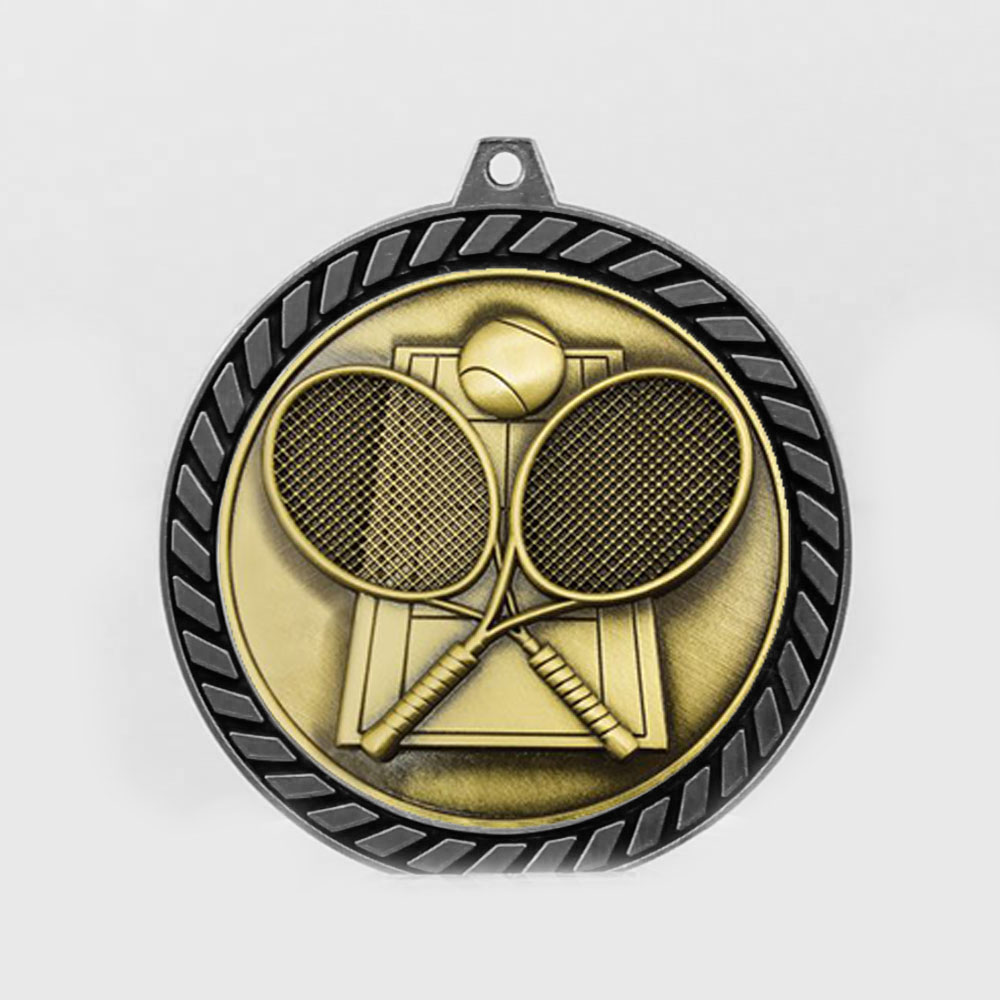 Venture Tennis Medal Silver 60mm