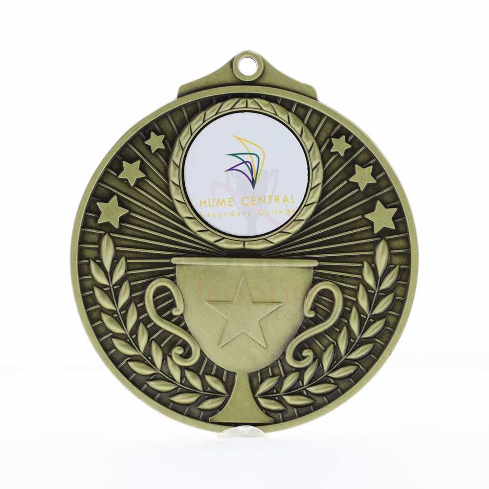 Legacy Personalised Medal 70mm Gold