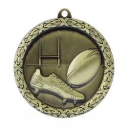 Rugby Derby Medal Gold 64mm