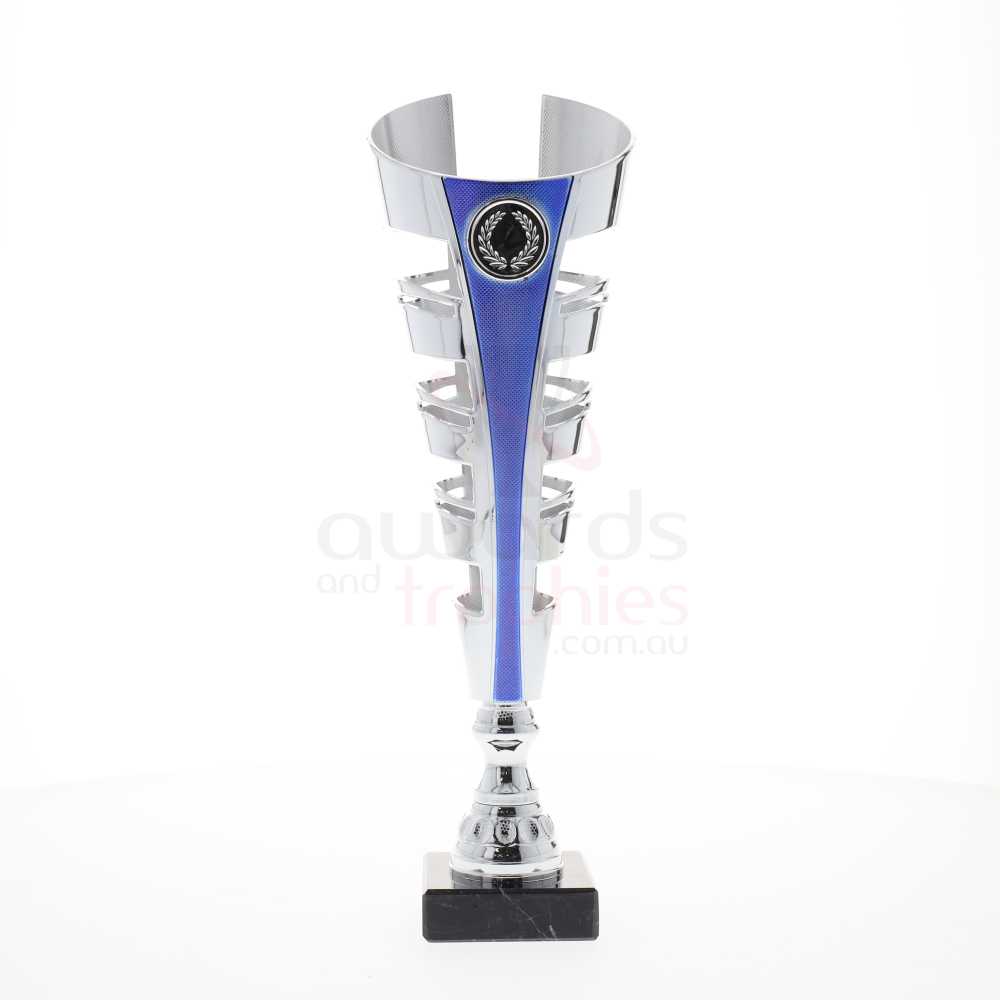 Gauntlet Cup Silver/Blue 325mm