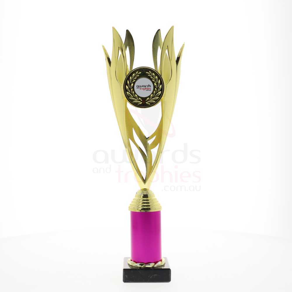 Lantern Cup Gold/Pink 360mm