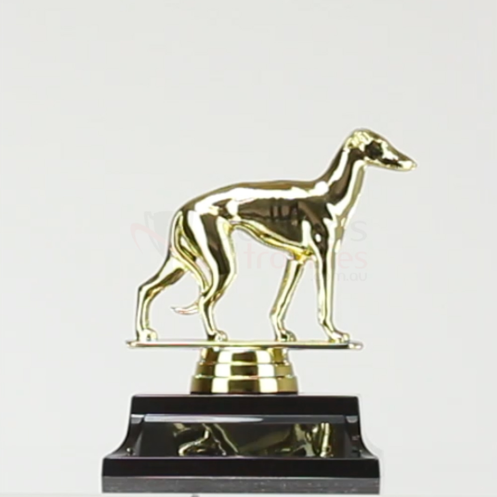 Greyhound figurine on base 115mm