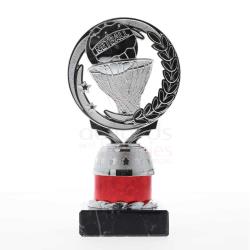 Netball Torch Silver/Red 165mm